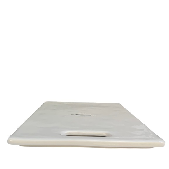 RAE DUNN Roll Icon Rolling Pin Rectangular Board Platter with Handle NWT 2017 OG - Picture 7 of 14